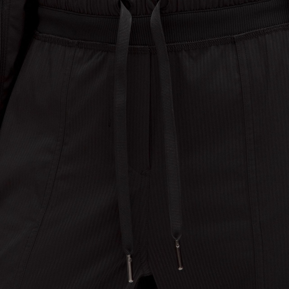 Lululemon Dance Studio Crop Pants MR Black Swift Fabric Drawstring Waist - Picture 4 of 11